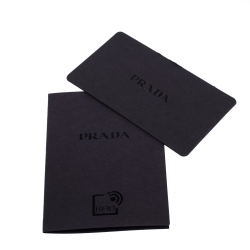 Pre Owned Prada Black Diagramme Leather Double Zip Shoulder Bag