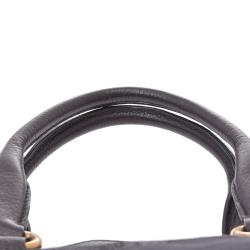 Pre Owned Prada Brown Nylon Leather Tote Bag