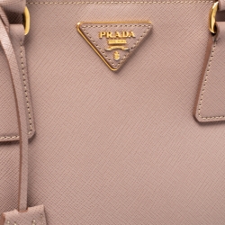 Pre Owned Prada Beige Saffiano Lux Leather Medium Galleria Tote