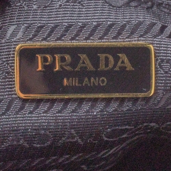 Pre Owned Prada Black Nylon Duet Top Handle Bag