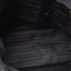 Pre Owned Prada Black Nylon Duet Top Handle Bag