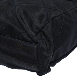 Pre Owned Prada Midnight Blue Nylon Shoulder Bag