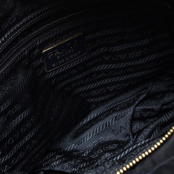 Pre Owned Prada Midnight Blue Nylon Shoulder Bag