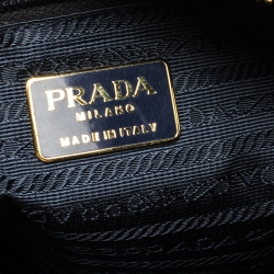 Pre Owned Prada Midnight Blue Nylon Shoulder Bag