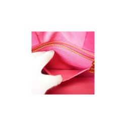Pre Owned Prada Pink Canvas  Canapa Totes