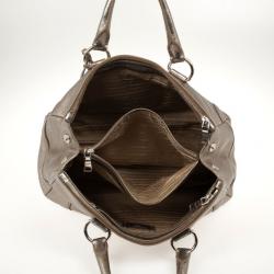 Pre Owned Prada Metallic Leather Tote