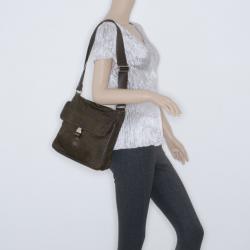 Pre Owned Prada Brown Nylon Crossbody Bag