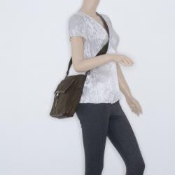 Pre Owned Prada Brown Nylon Crossbody Bag