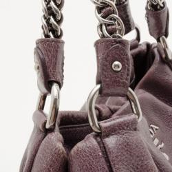 Pre Owned Prada Smoke Ombré Glazed Deerskin Chain Bag