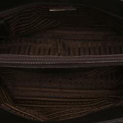 Prada Black Leather Chain Shoulder Bag