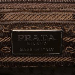 Prada Black Leather Chain Shoulder Bag