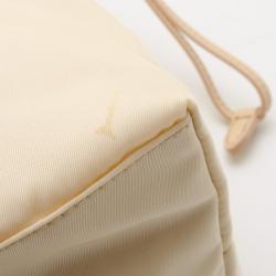 Pre Owned Prada Beige Tessuto Saffian Soia Tote 