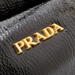 Pre Owned Prada Black Patent Leather Satchel