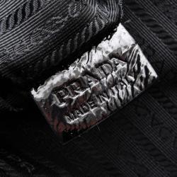 Pre Owned Prada Black Patent Leather Satchel