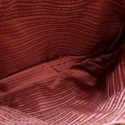 Pre Owned Prada Pink Vitello Shine Antik Shopping tote