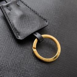 Pre Owned Prada Black Saffiano Large Executive Tote