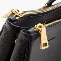 Pre Owned Prada Black Saffiano Large Executive Tote