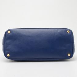 مملوكة مسبقًا Prada Bluette Saffiano Lux Leather Tote Bag 