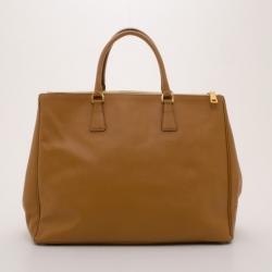 Pre Owned Prada Caramel Saffiano Lux Tote