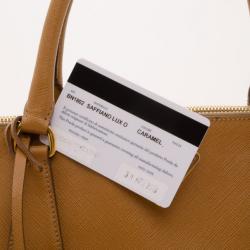 Pre Owned Prada Caramel Saffiano Lux Tote
