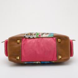 Pre Owned Prada Multicolor Venezia Printed Canvas Satchel
