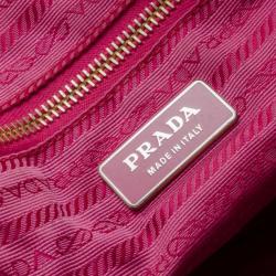 Pre Owned Prada Multicolor Venezia Printed Canvas Satchel