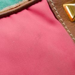 Pre Owned Prada Multicolor Venezia Printed Canvas Satchel