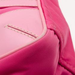 Pre Owned Prada Pink Tessuto Nylon Satchel