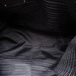 Pre Owned Prada Black Nappa Leather Mordore Hobo