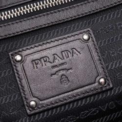 Pre Owned Prada Black Nappa Leather Mordore Hobo