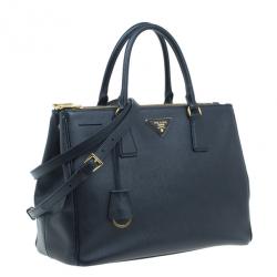 Pre Owned حقيبة برادا دوبل لوكس سافيانو سوداء