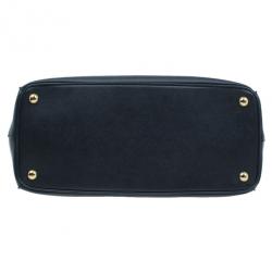 Pre Owned حقيبة برادا دوبل لوكس سافيانو سوداء