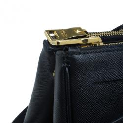 Pre Owned حقيبة برادا دوبل لوكس سافيانو سوداء