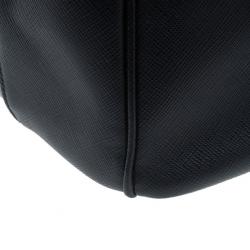 Pre Owned حقيبة برادا دوبل لوكس سافيانو سوداء