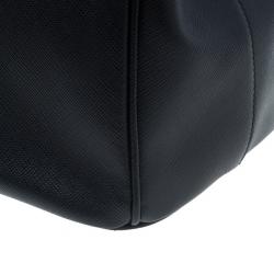 Pre Owned حقيبة برادا دوبل لوكس سافيانو سوداء