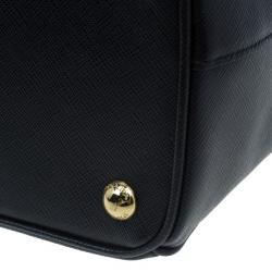 Pre Owned حقيبة برادا دوبل لوكس سافيانو سوداء