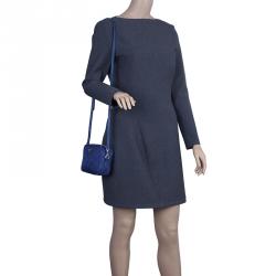 مملوكة مسبقًا حقيبة كتف برادا نايلون أرزق ملكي