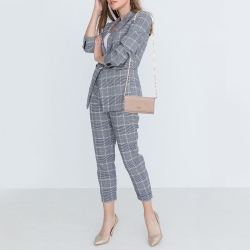 مملوكة مسبقًا Prada Beige Saffiano Metal Leather Wallet on Chain