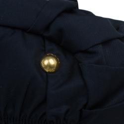 مملوكة مسبقًا Prada Navy Blue Nylon Tessuto Gaufre Tote