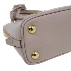 Pre Owned حقيبة برادا سافيانو بلاش فيرنيس ميني بروميناد