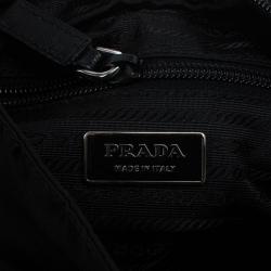 Pre Owned Prada Black Nylon Messenger Bag