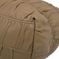 Pre Owned Prada Beige Leather Large Nappa Gaufre Tote