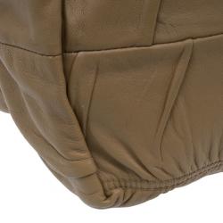 Pre Owned Prada Beige Leather Large Nappa Gaufre Tote