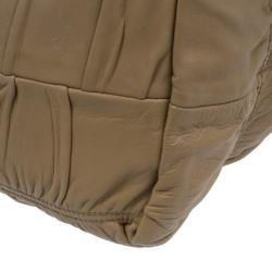 Pre Owned Prada Beige Leather Large Nappa Gaufre Tote