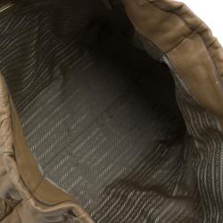 Pre Owned Prada Beige Leather Large Nappa Gaufre Tote