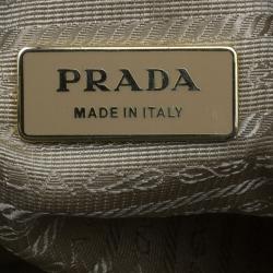 Pre Owned Prada Beige Leather Large Nappa Gaufre Tote