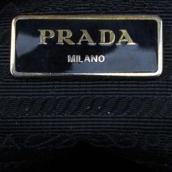 مملوكة مسبقًا Prada Black Saffiano Small Lux Double Zip Tote