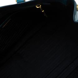 Pre Owned Prada Pine Green Saffiano Lux Leather Large Tote