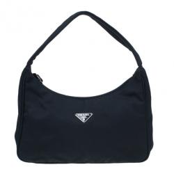Prada Black Nylon Mini Tessuto Shoulder Bag Prada
