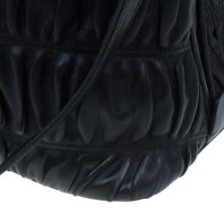 Pre Owned حقيبة يد توت برادا فوكو نابا جاوفر أيدي جلد مزدوجة